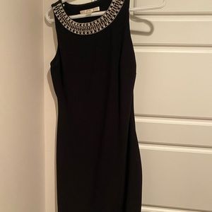 Black embellished cocktail dress